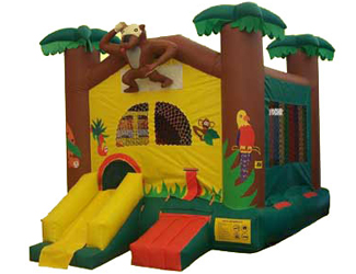 Jungle with Mini Slide Bounce House