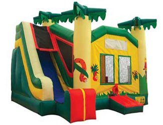 Jungle Combo Bounce House with Slide