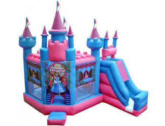 Princess Combo Bounce House with Slide